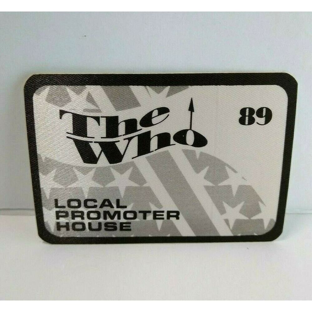 The Who Backstage Pass Original 1989 Kids Are Alright Classic Rock Tour Black